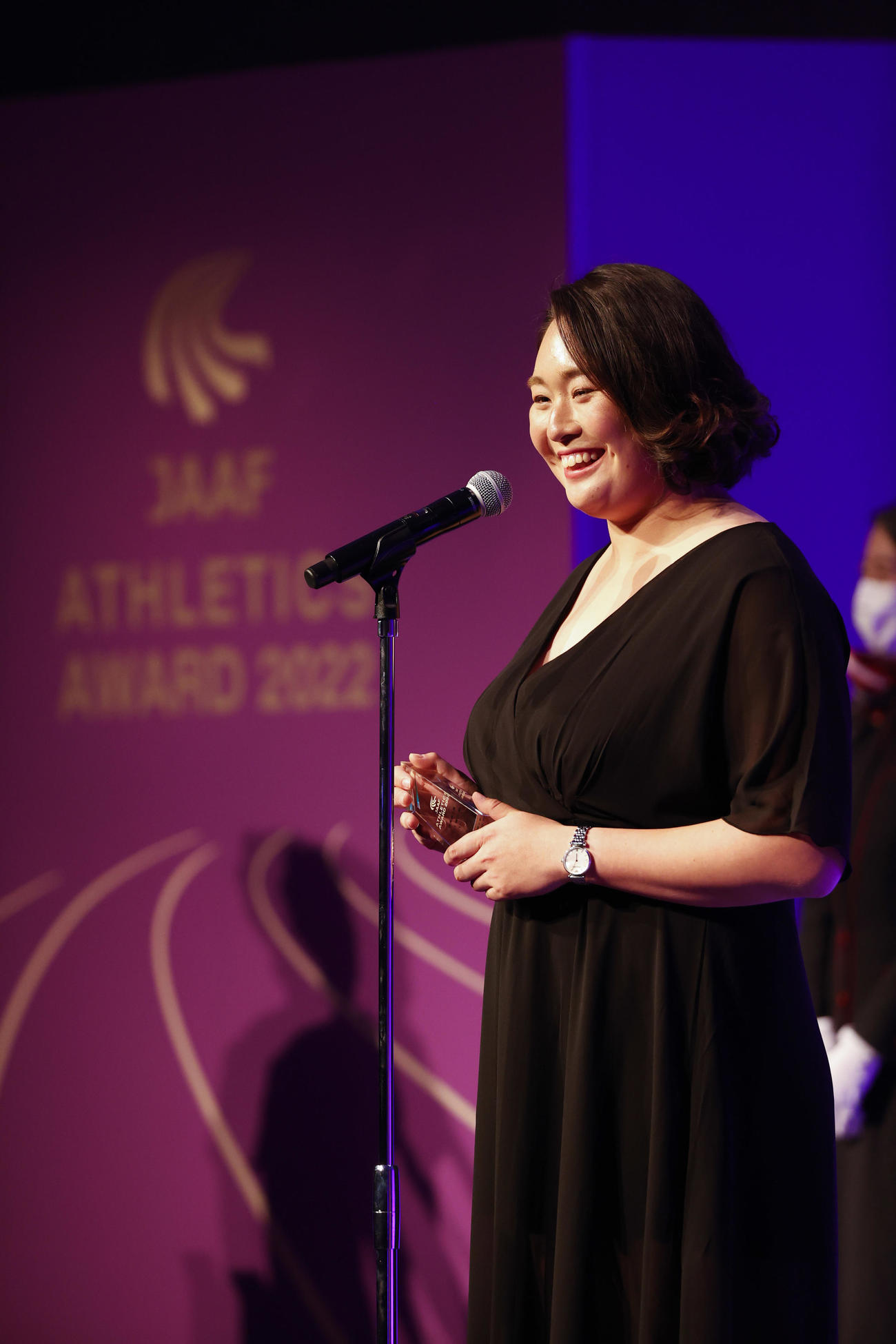 日本陸上競技連盟「アスレティックス・アワード2022」で優秀選手賞を受賞した北口（写真提供：日本陸上競技連盟／フォート・キシモト）
