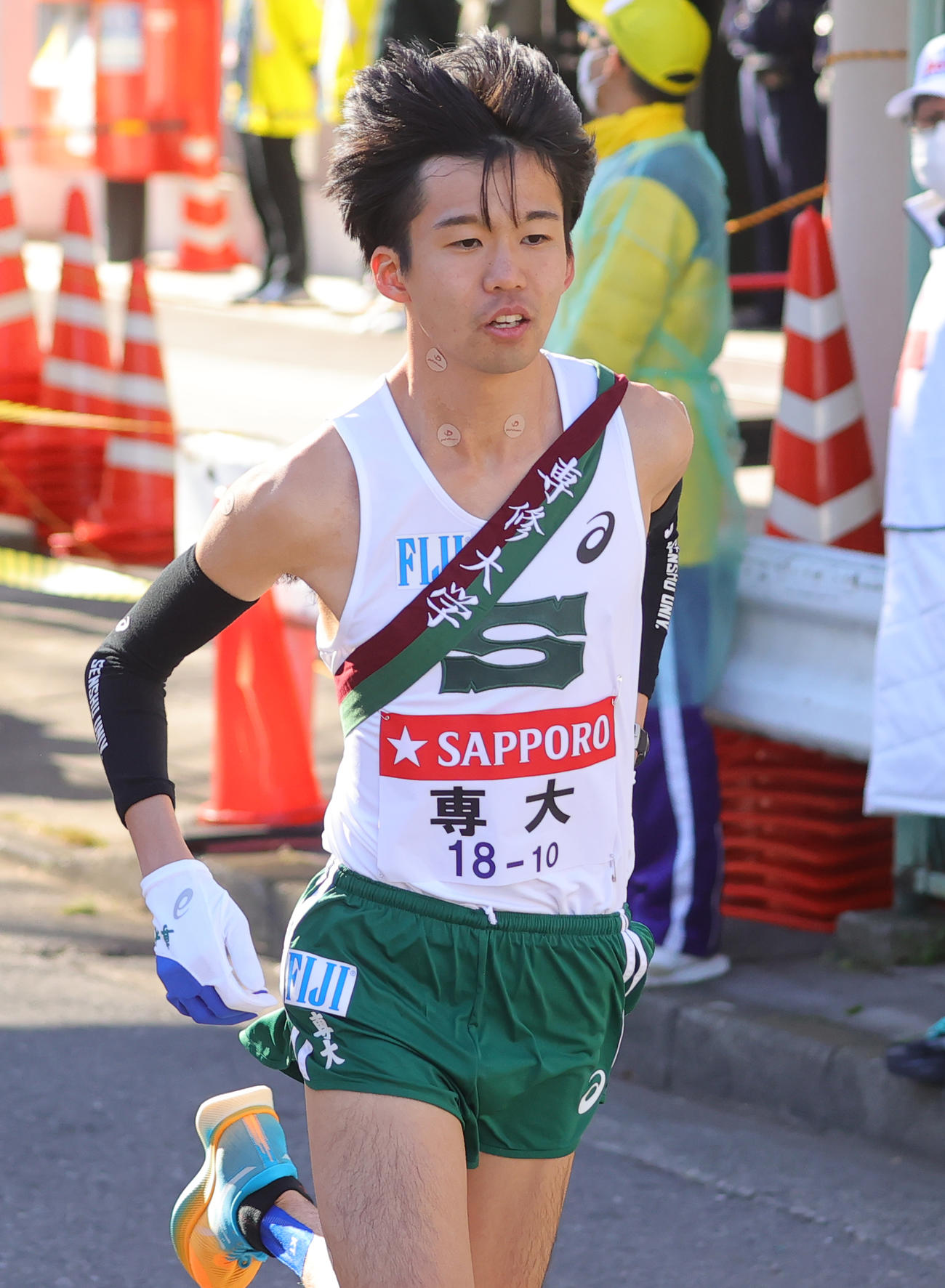 10区を走った専大の小島光佑（北見緑陵出）