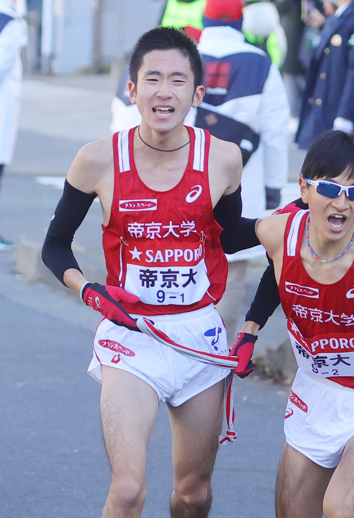 1区を走った帝京大の小野隆一朗（北海道栄出）