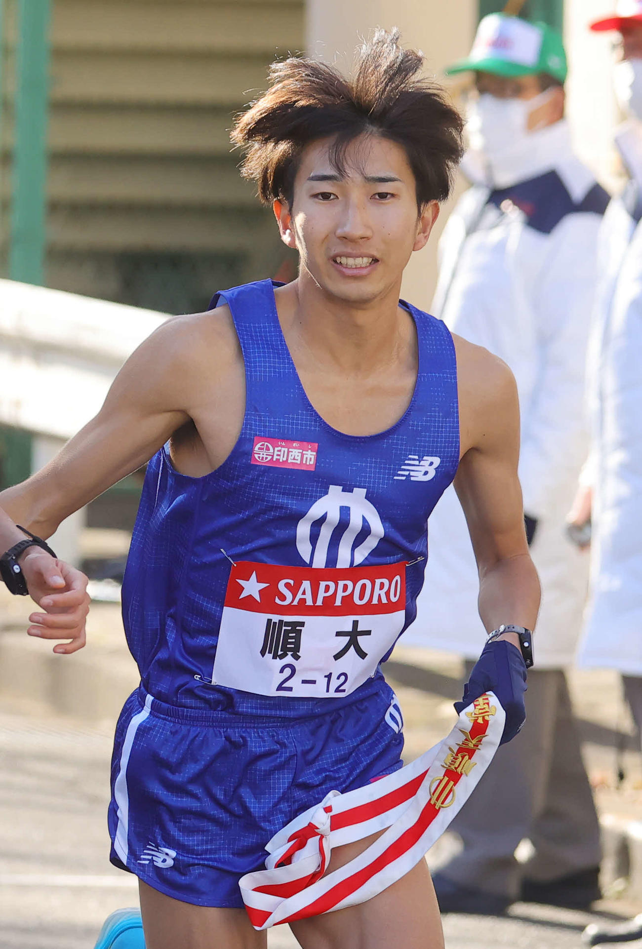 順大・西沢侑真（2023年1月3日撮影）