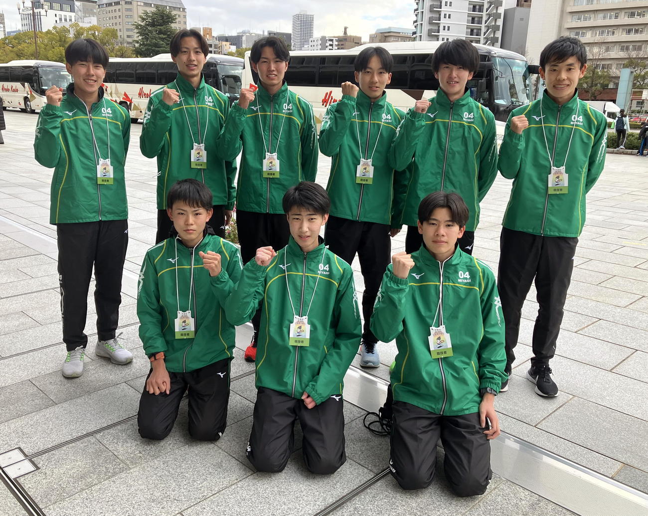 入賞を目指す宮城の選手たち
