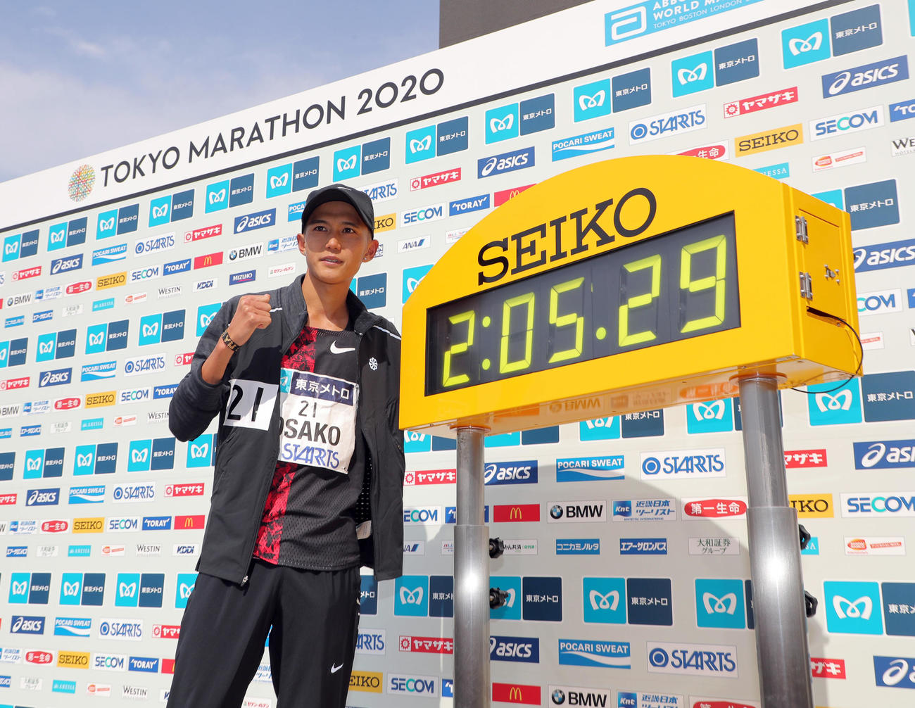 東京マラソンで当時の日本新記録をマークした大迫傑（2020年3月1日撮影）