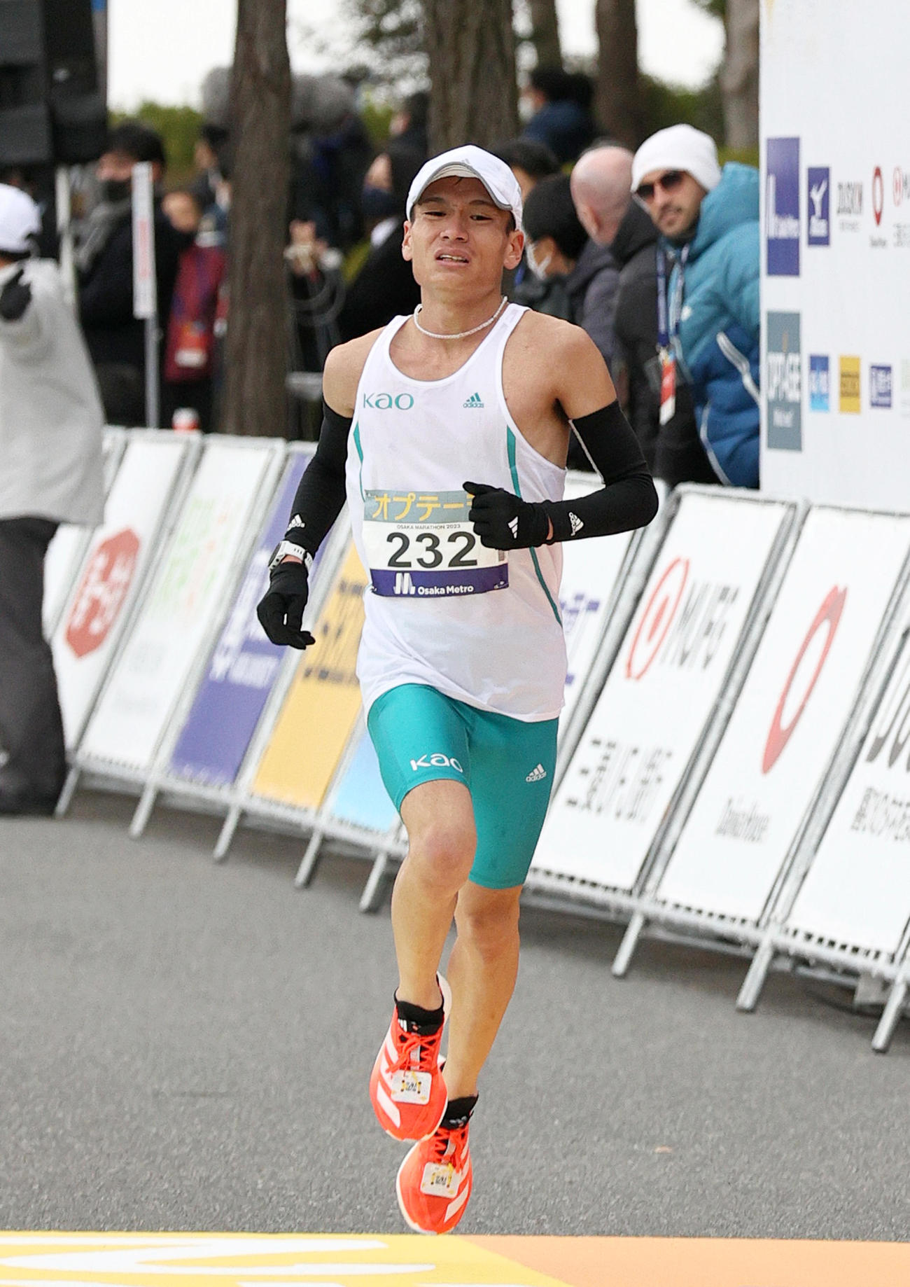 7位でゴールする池田（撮影・上山淳一）