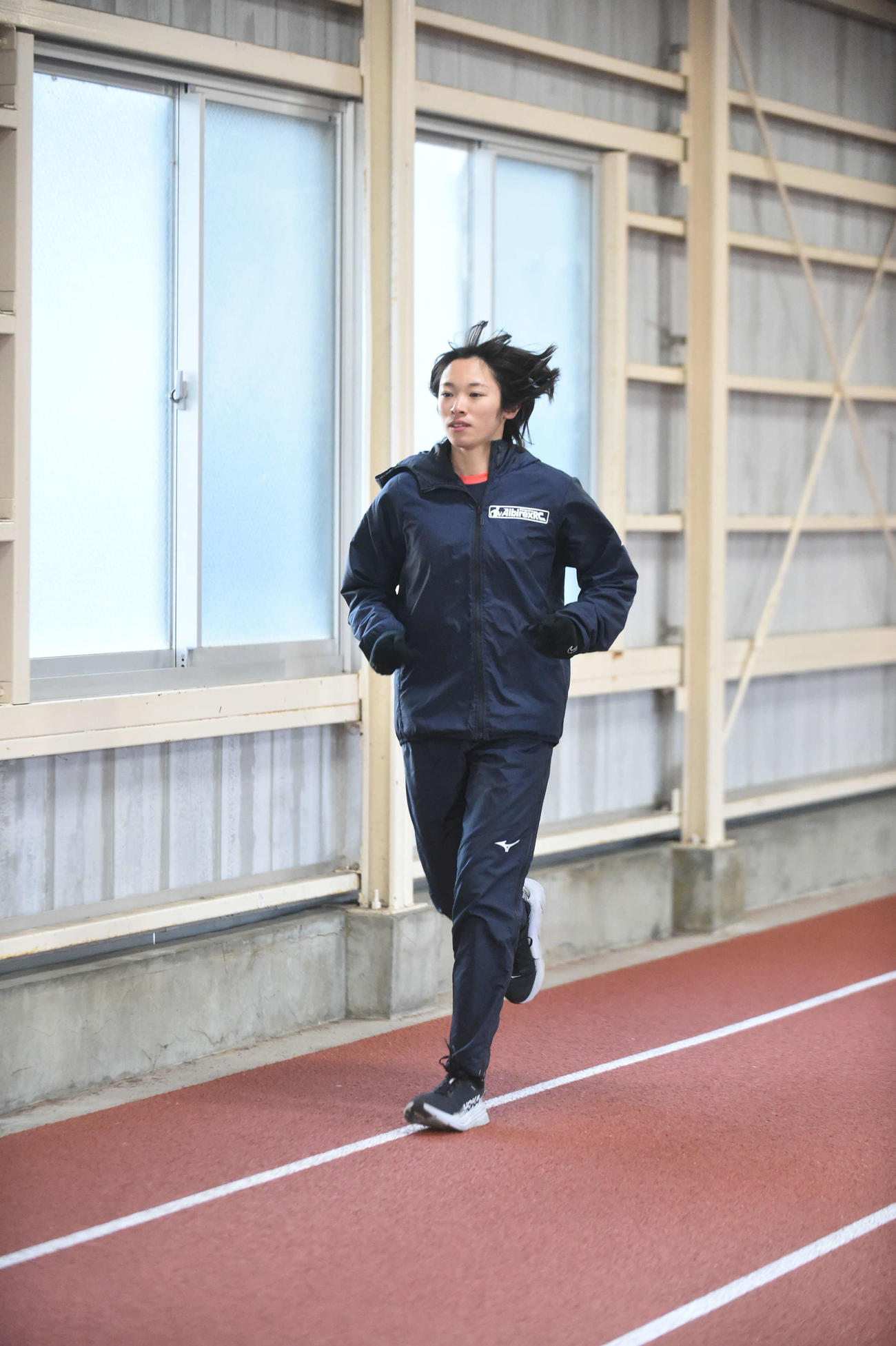 今季初戦、陸上ブリスベン・トラック・クラシックに向けて調整をする女子800メートルの広田有紀