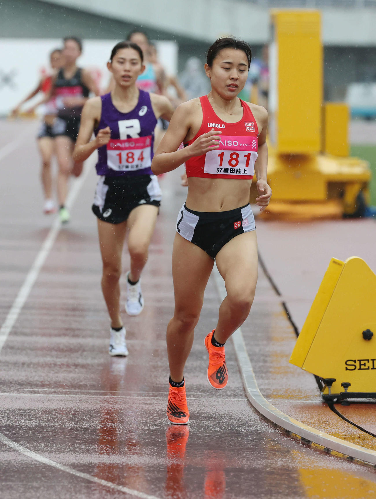 織田幹雄記念国際陸上競技大会　女子1500メートル　力走する後藤夢（撮影・加藤孝規）