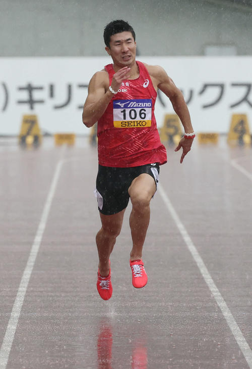 織田幹雄記念国際陸上競技大会 男子100メートル決勝 5位に終わった桐生祥秀(撮影・加藤孝規)