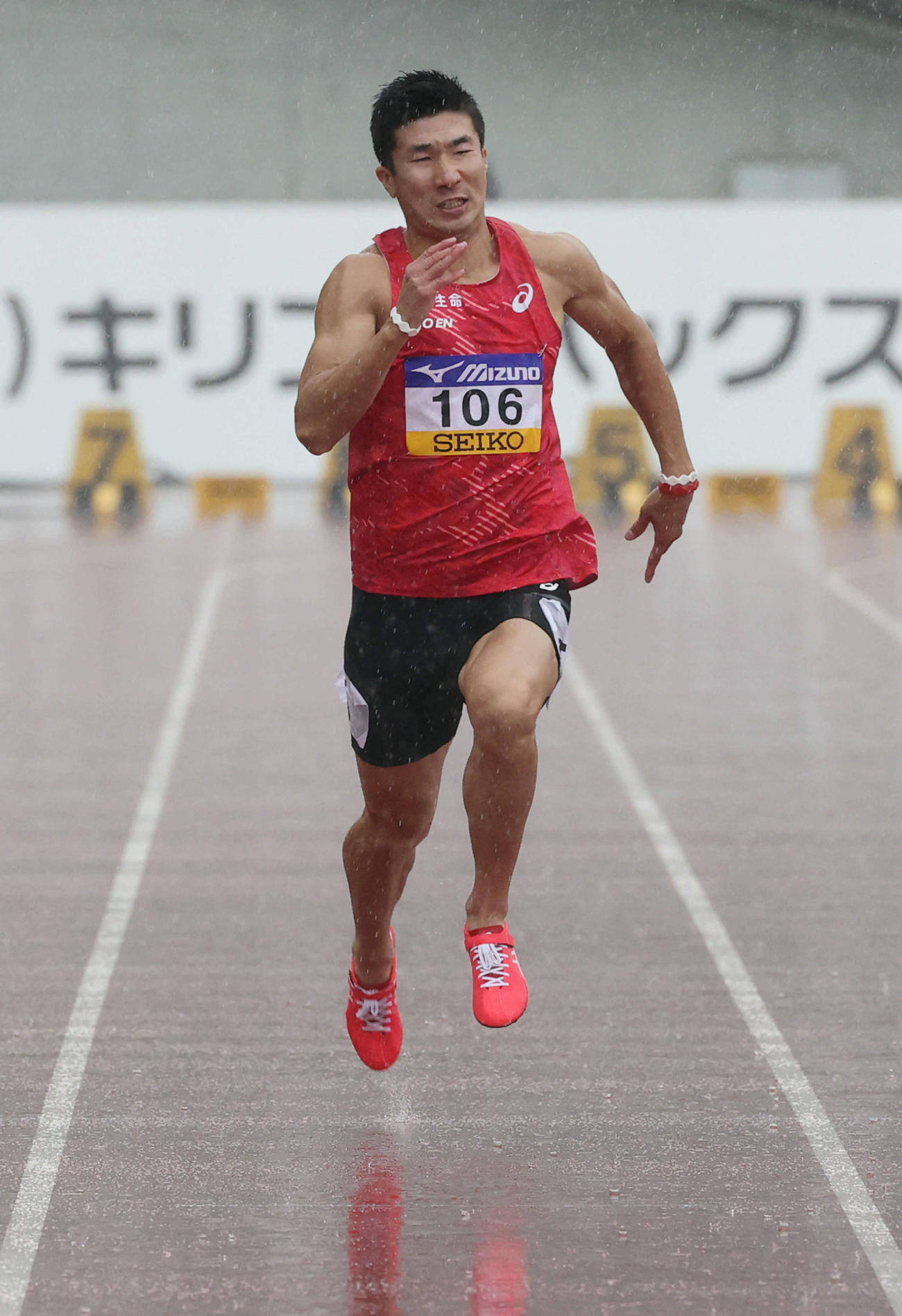 織田幹雄記念国際陸上競技大会　男子100メートル決勝　5位に終わった桐生祥秀（撮影・加藤孝規）