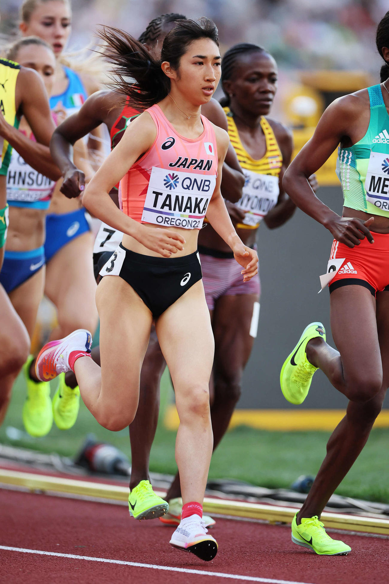 女子1500メートルに出場する田中希実
