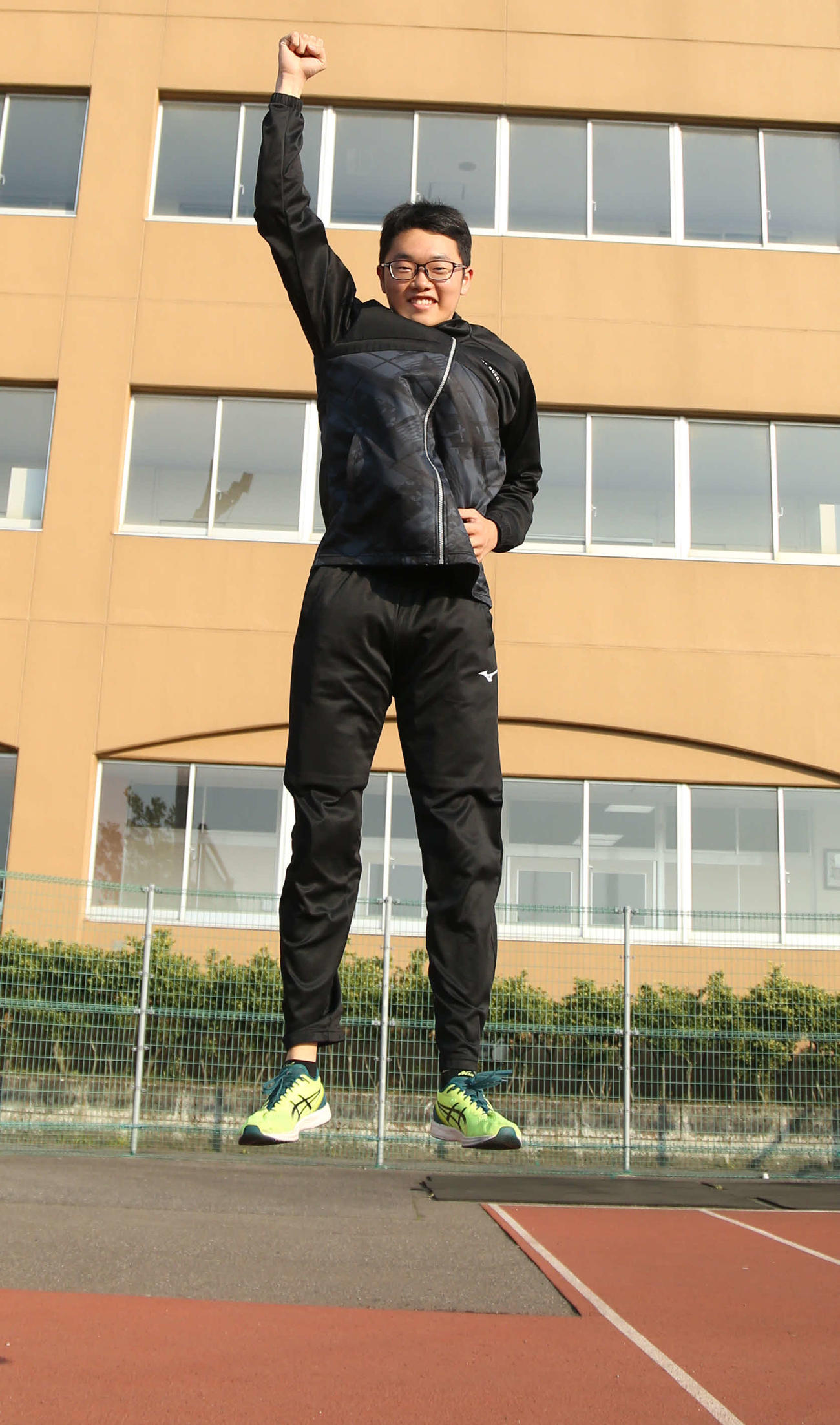 高校で飛躍を誓う全中チャンプの日本文理・東