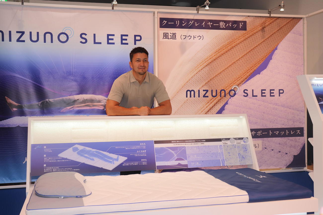 新製品イベントに出席したディーン元気（撮影・竹本穂乃加）