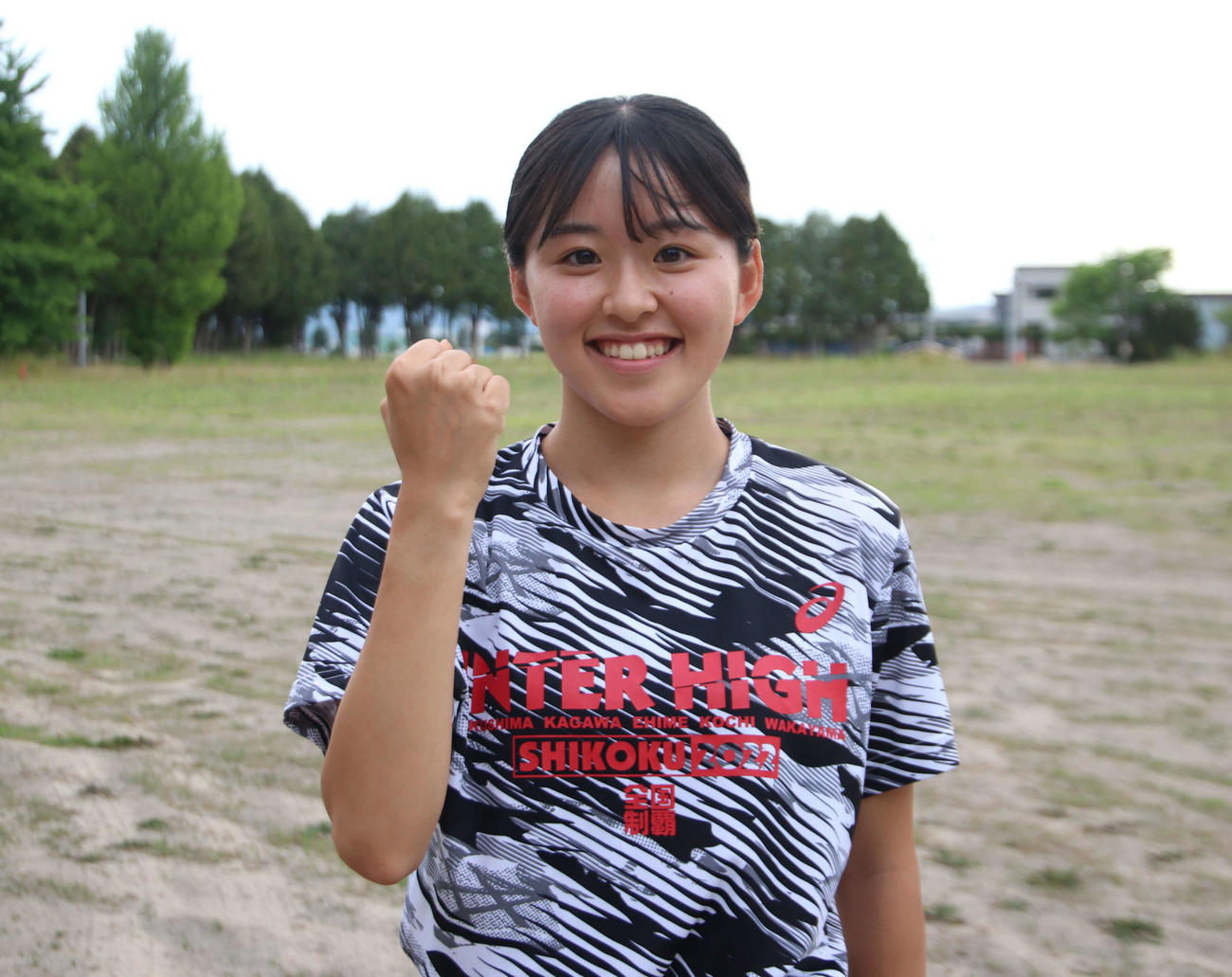 地元北海道で行われるインターハイへ気合が入る旭川龍谷・中野（撮影・山崎純一）