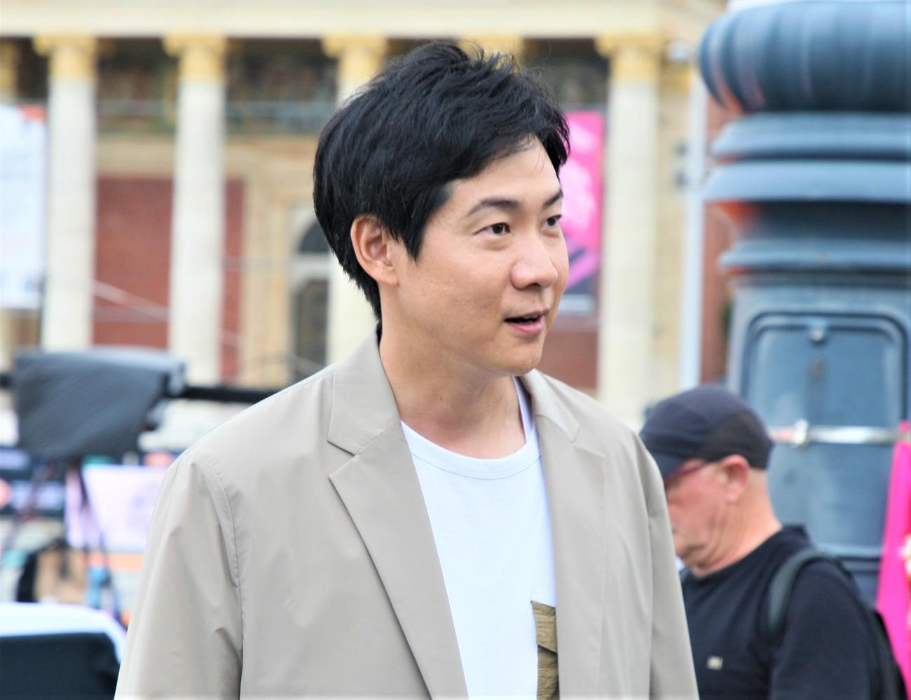 今大会からTBS系の陸上世界選手権の総合司会を務める石井大裕アナウンサー（撮影・藤塚大輔）