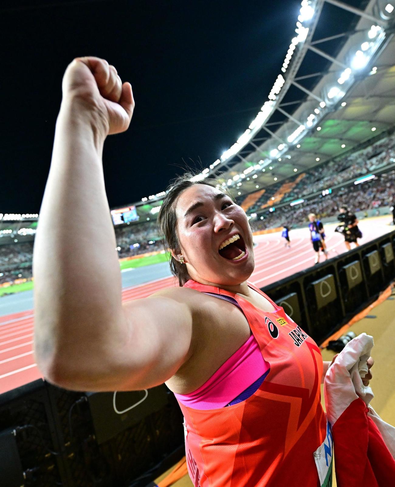 金メダルを獲得した北口榛花（ロイター）