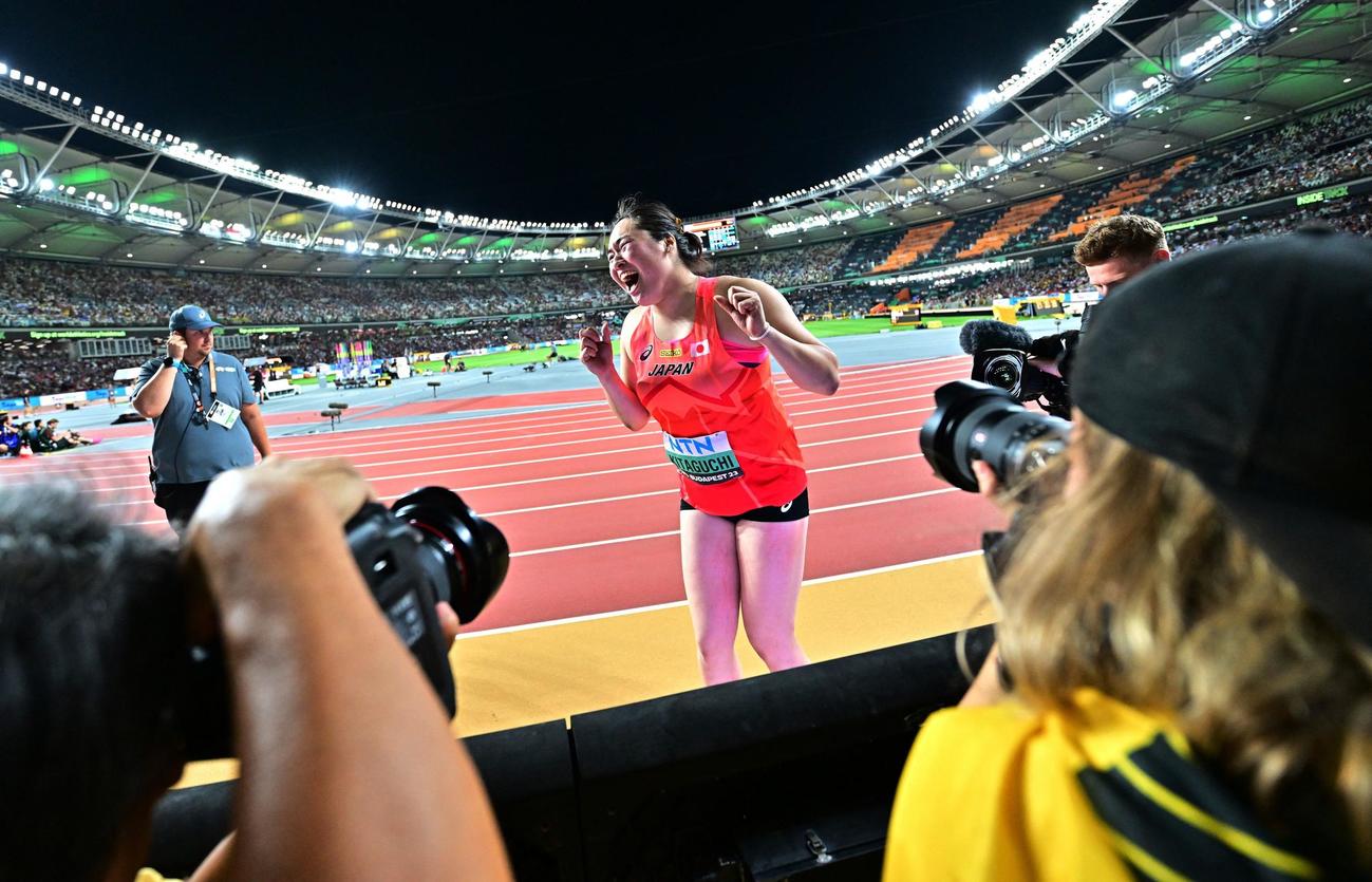 金メダルを獲得した北口榛花（ロイター）