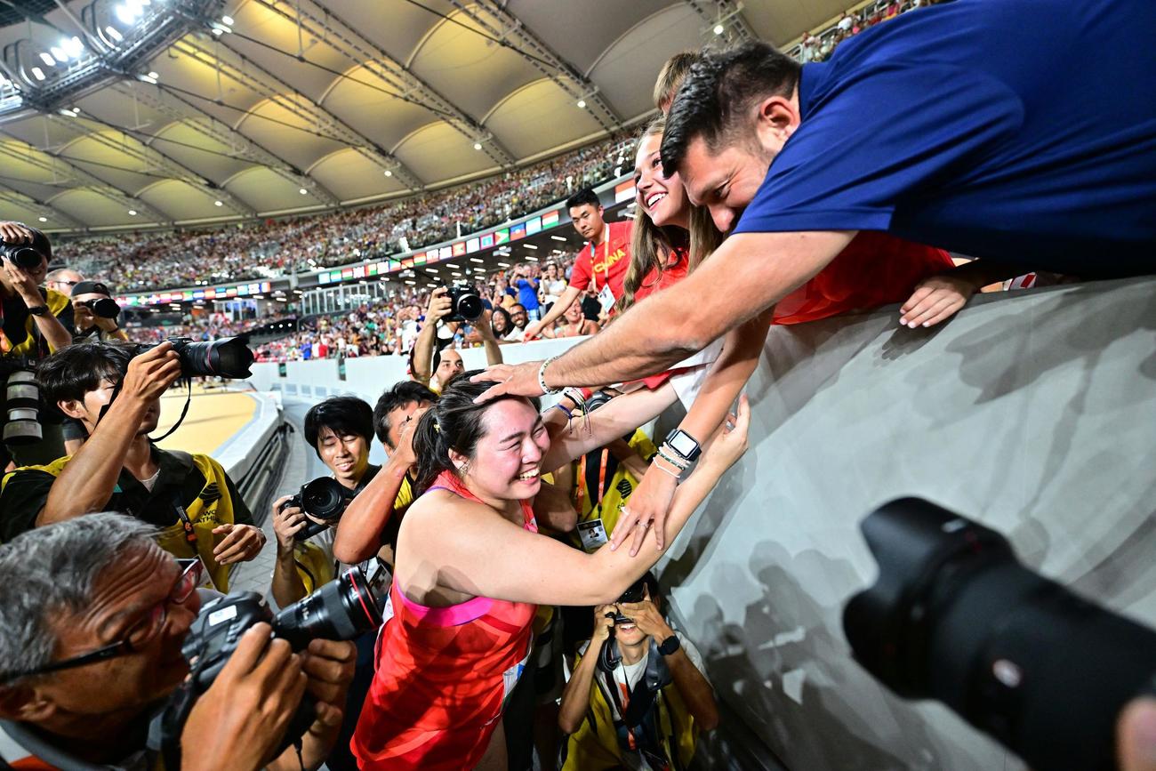 金メダルを獲得した北口榛花（ロイター）