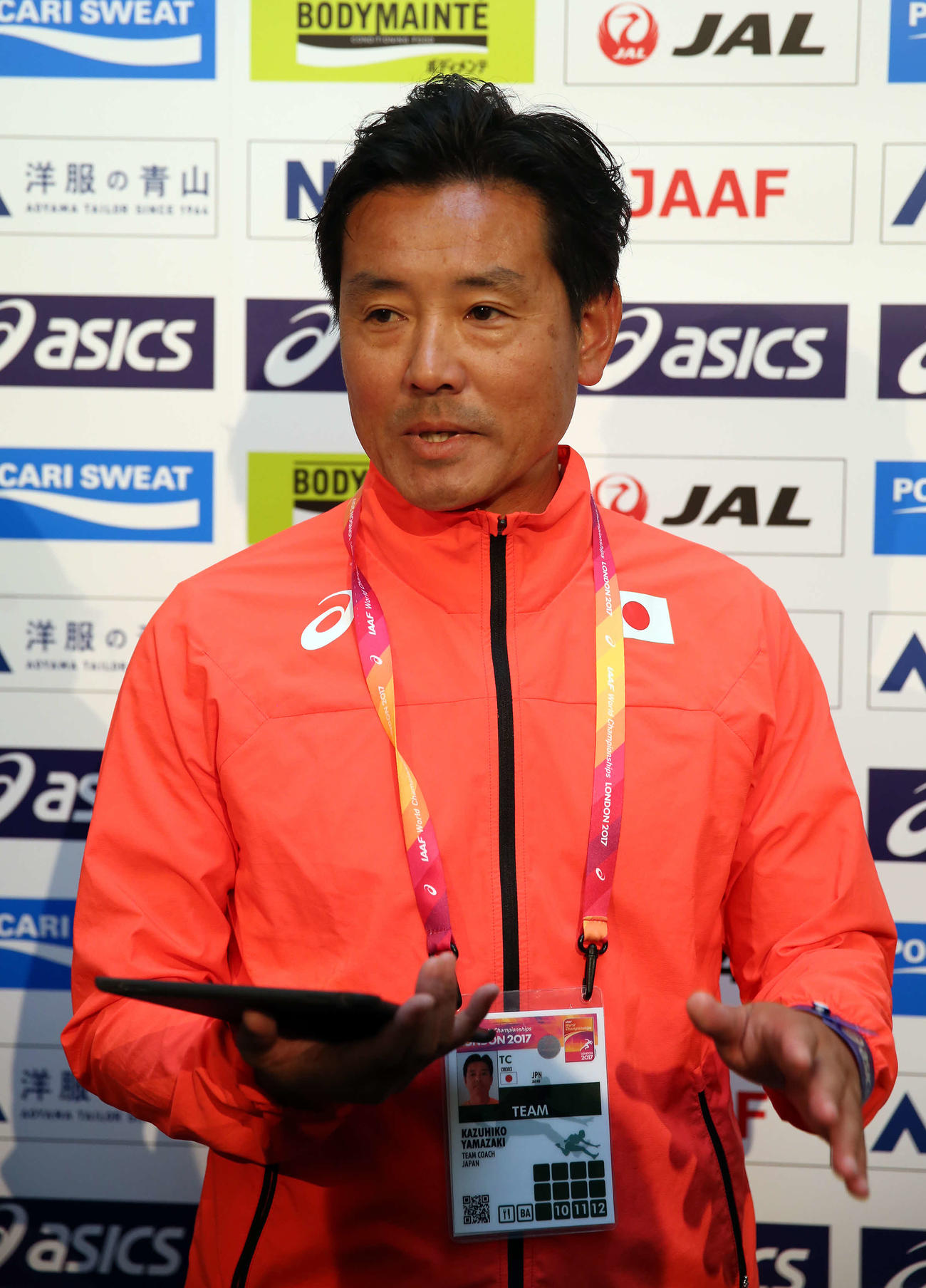 山崎一彦氏（2017年8月9日撮影）
