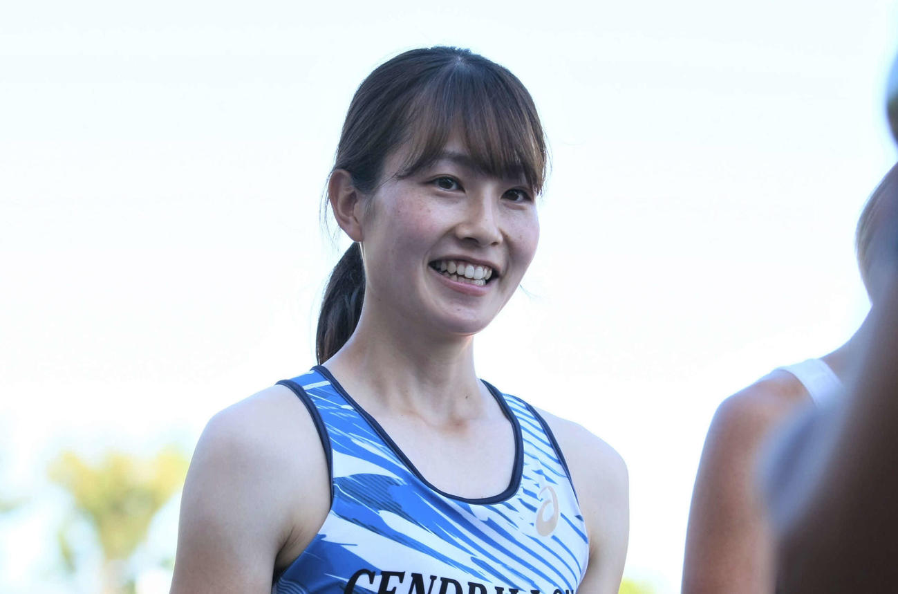 全日本実業団対抗選手権　女子100メートル障害で12秒97で優勝した大松（撮影・藤塚大輔）