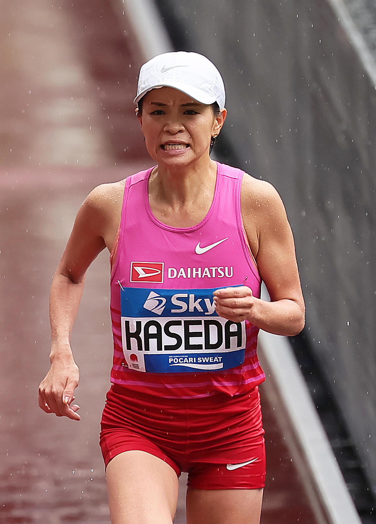 4位でゴールした加世田（撮影・足立雅史）