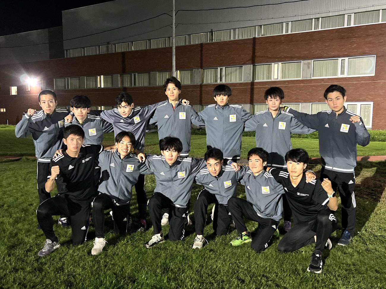 箱根駅伝予選会に出場する札幌学院大のメンバー（撮影・石井翔太）
