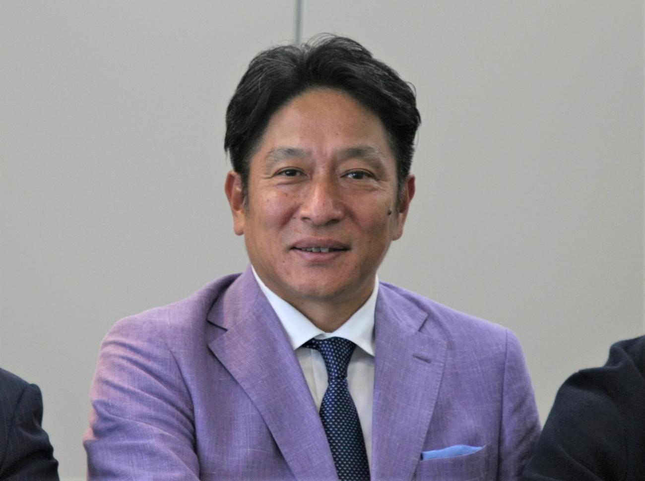 スポーツ指導に関する講演会に出席した青学大陸上競技部の原監督（撮影・藤塚大輔）