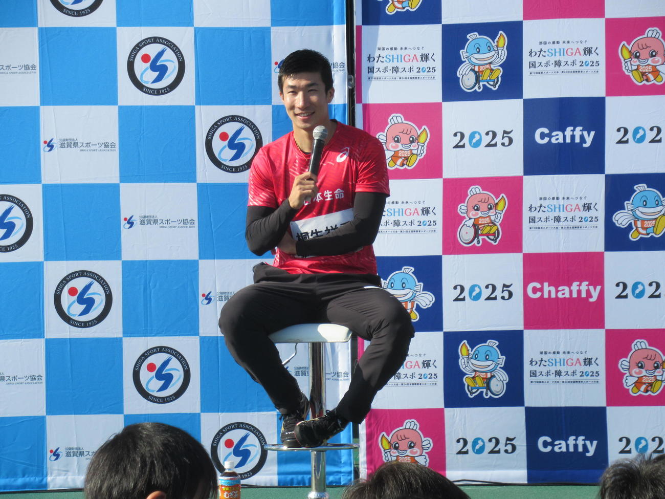 桐生祥秀は地元の滋賀・彦根で50メートルに特化したイベント「Sprint 50 Challenge」を開催した（撮影・益田一弘）