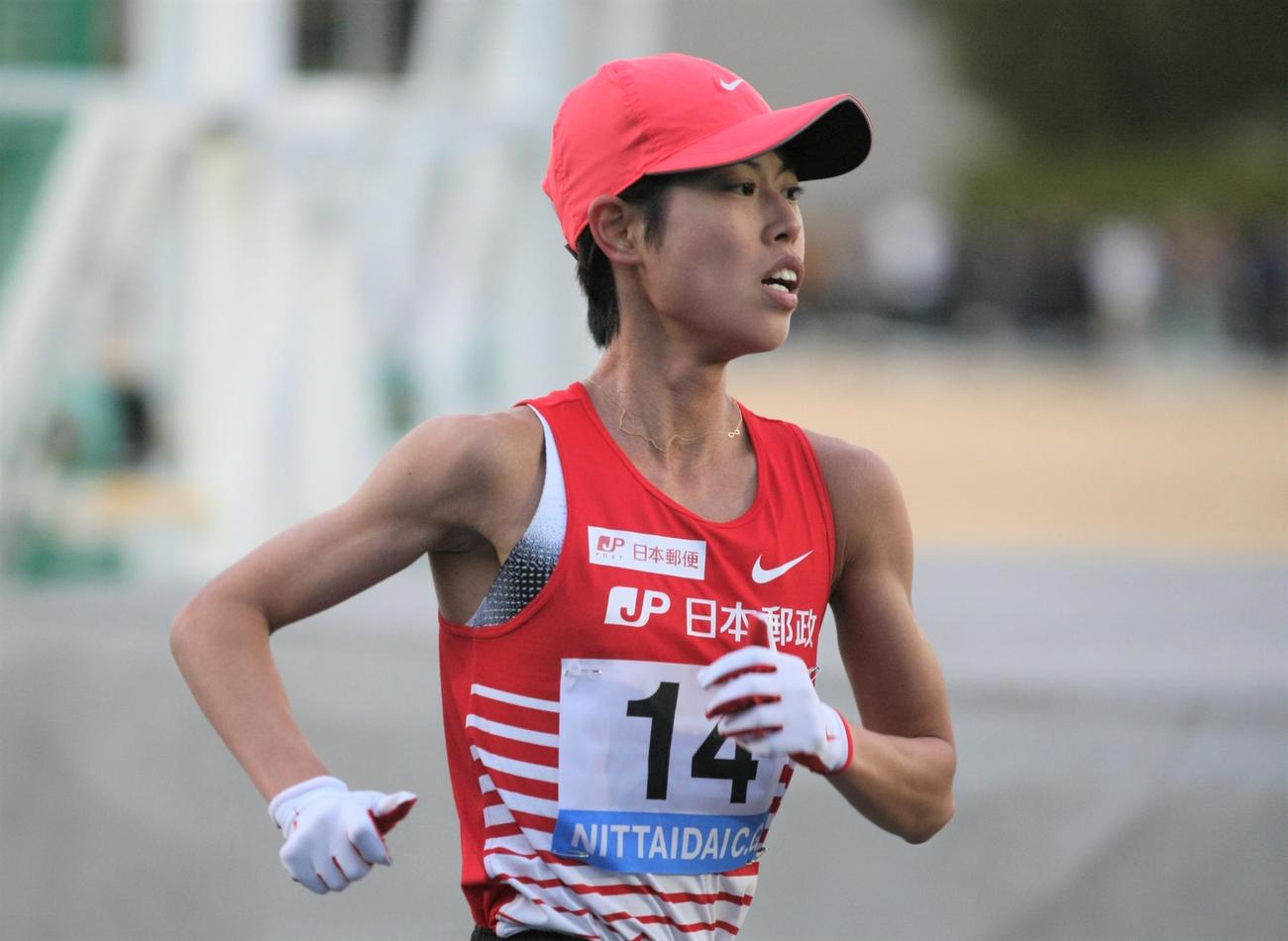 日体大長距離競技会NCG女子5000メートルに出場した広中（撮影・藤塚大輔）