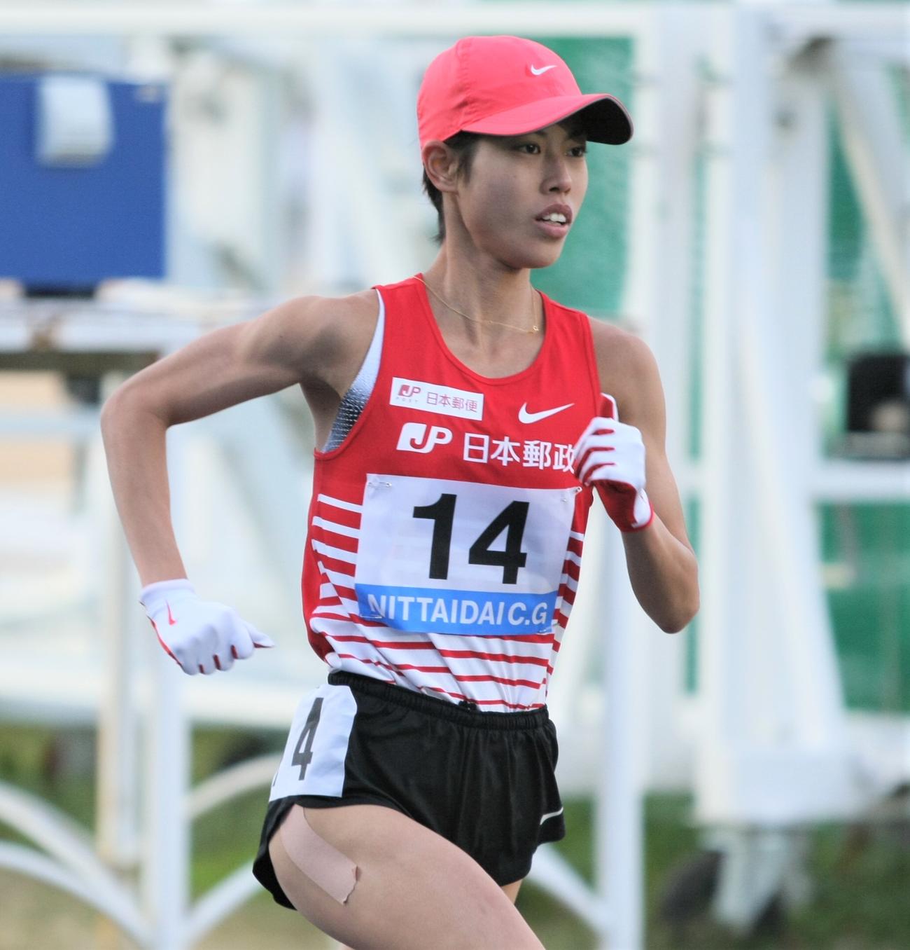 日体大長距離競技会NCG女子5000メートルに出場した広中（撮影・藤塚大輔）