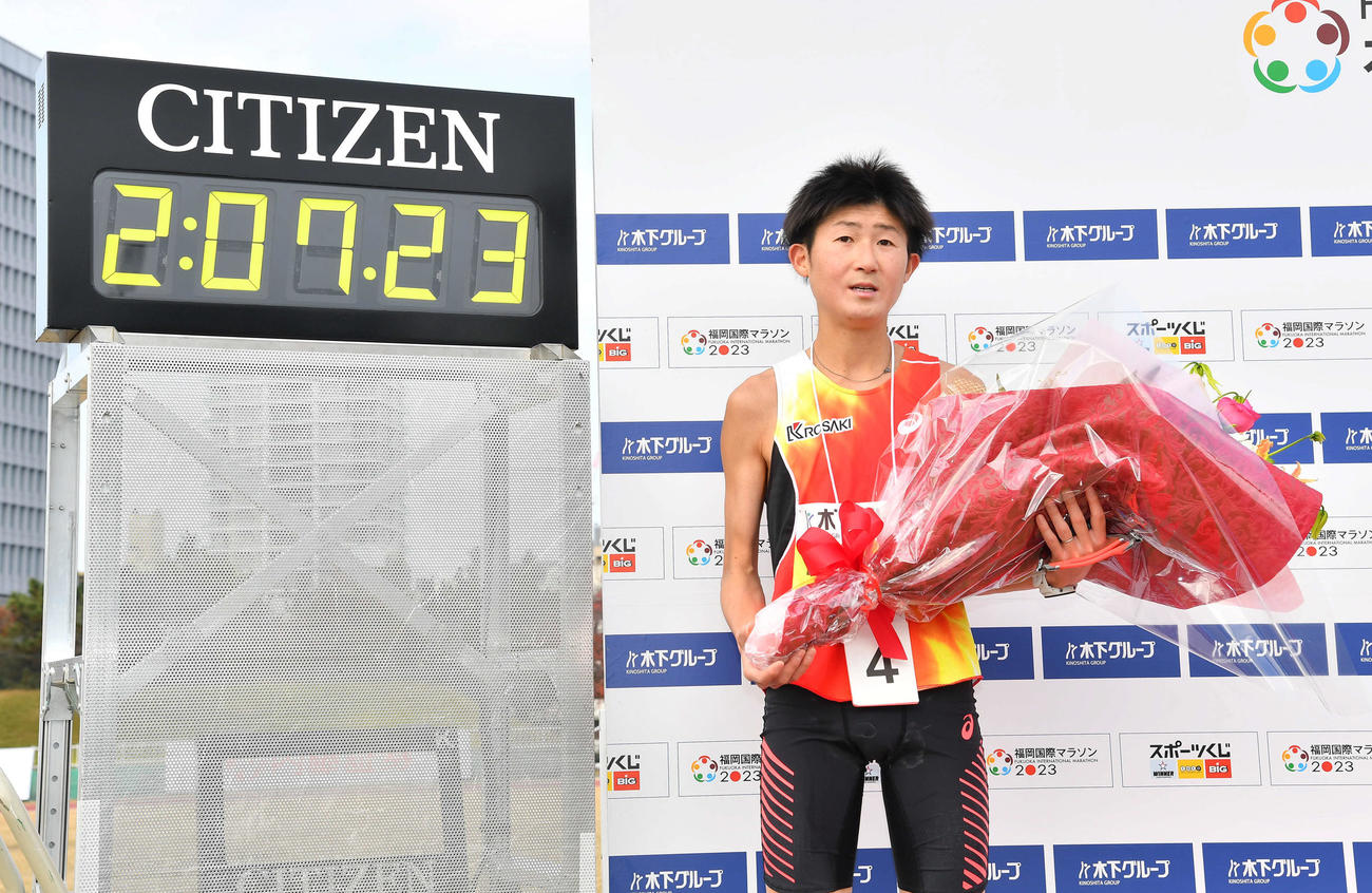 日本人トップの4位でゴールした細谷恭平（撮影・岩下翔太）