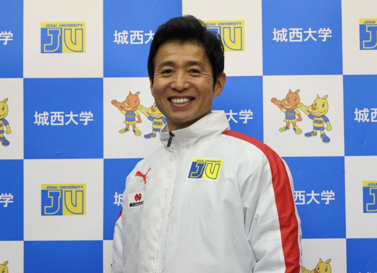 箱根駅伝へ向けたオンライン取材会に出席した城西大・櫛部静二監督（写真提供：城西大男子駅伝部）