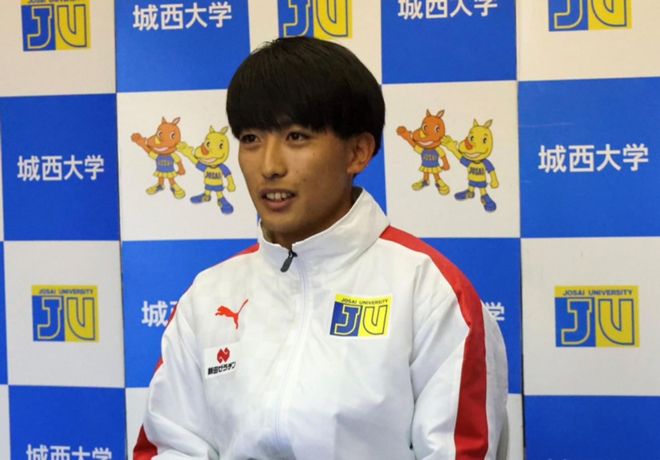 箱根駅伝へ向けたオンライン取材会に出席した城西大・野村颯斗主将（写真提供：城西大男子駅伝部）