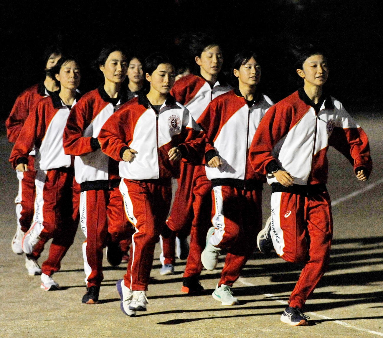 練習に励む浜松市立の選手たち　