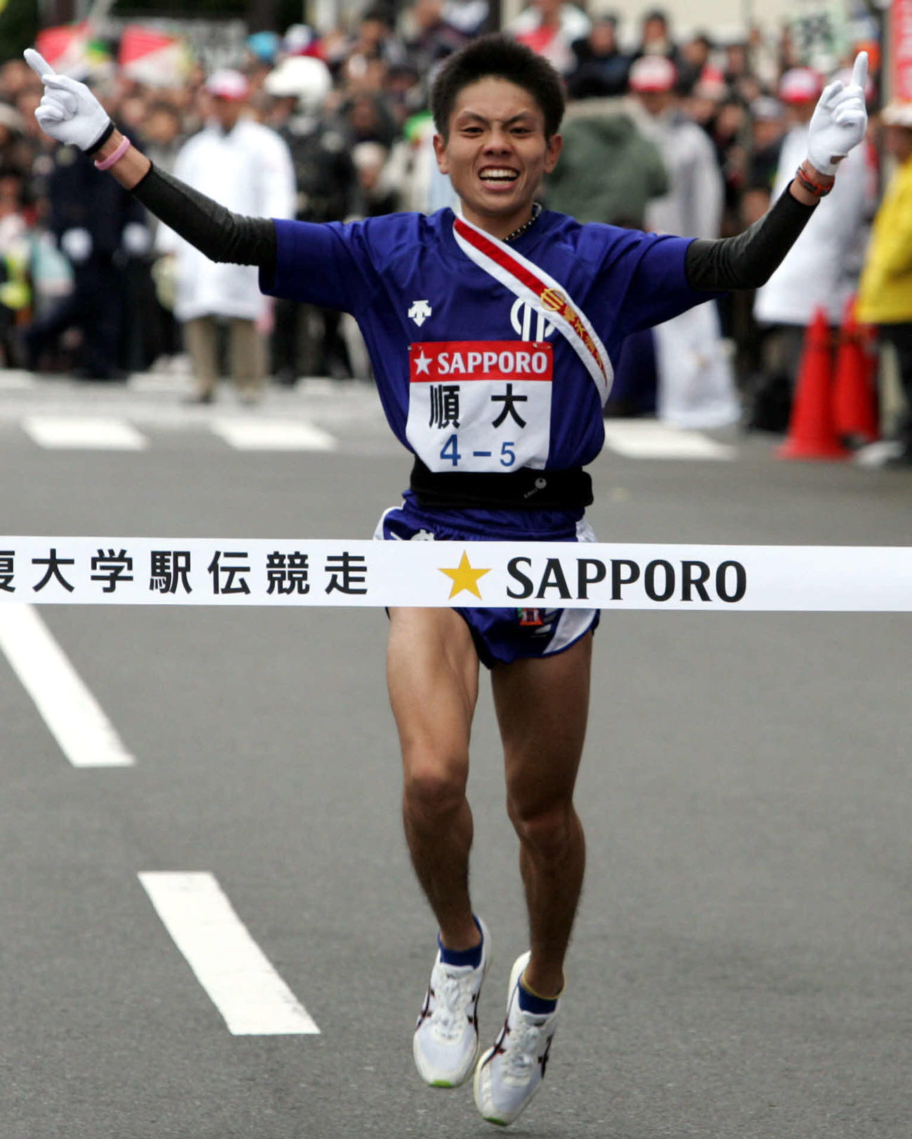 07年1月、順大5区今井は3年連続の区間賞で往路優勝する