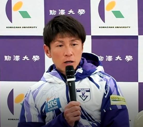 箱根駅伝へ向けたオンライン取材会に出席した駒大・藤田敦史監督（2023年12月15日撮影）