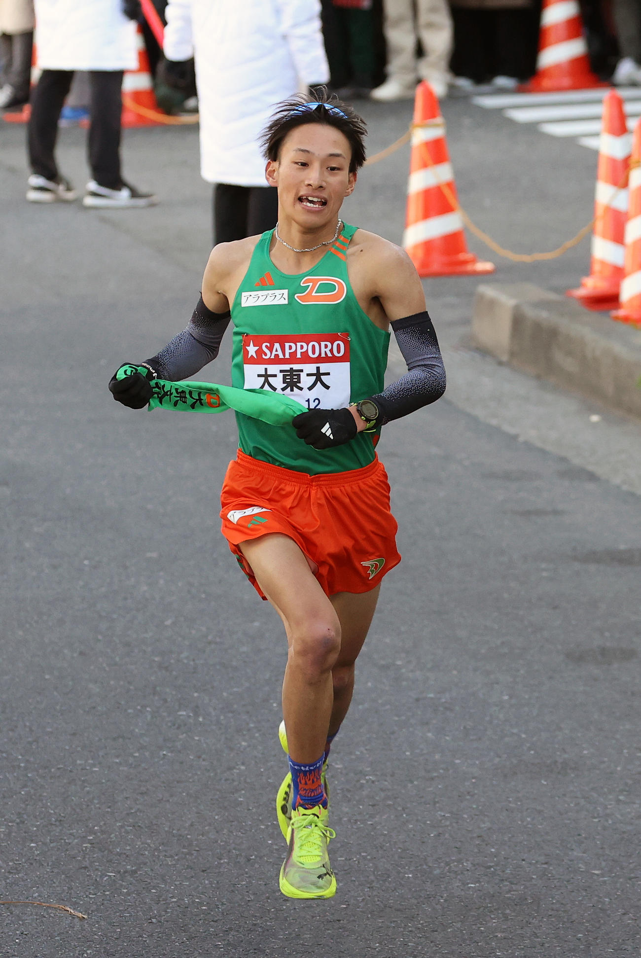 1区を走る大東大1区西川（撮影・大野祥一）