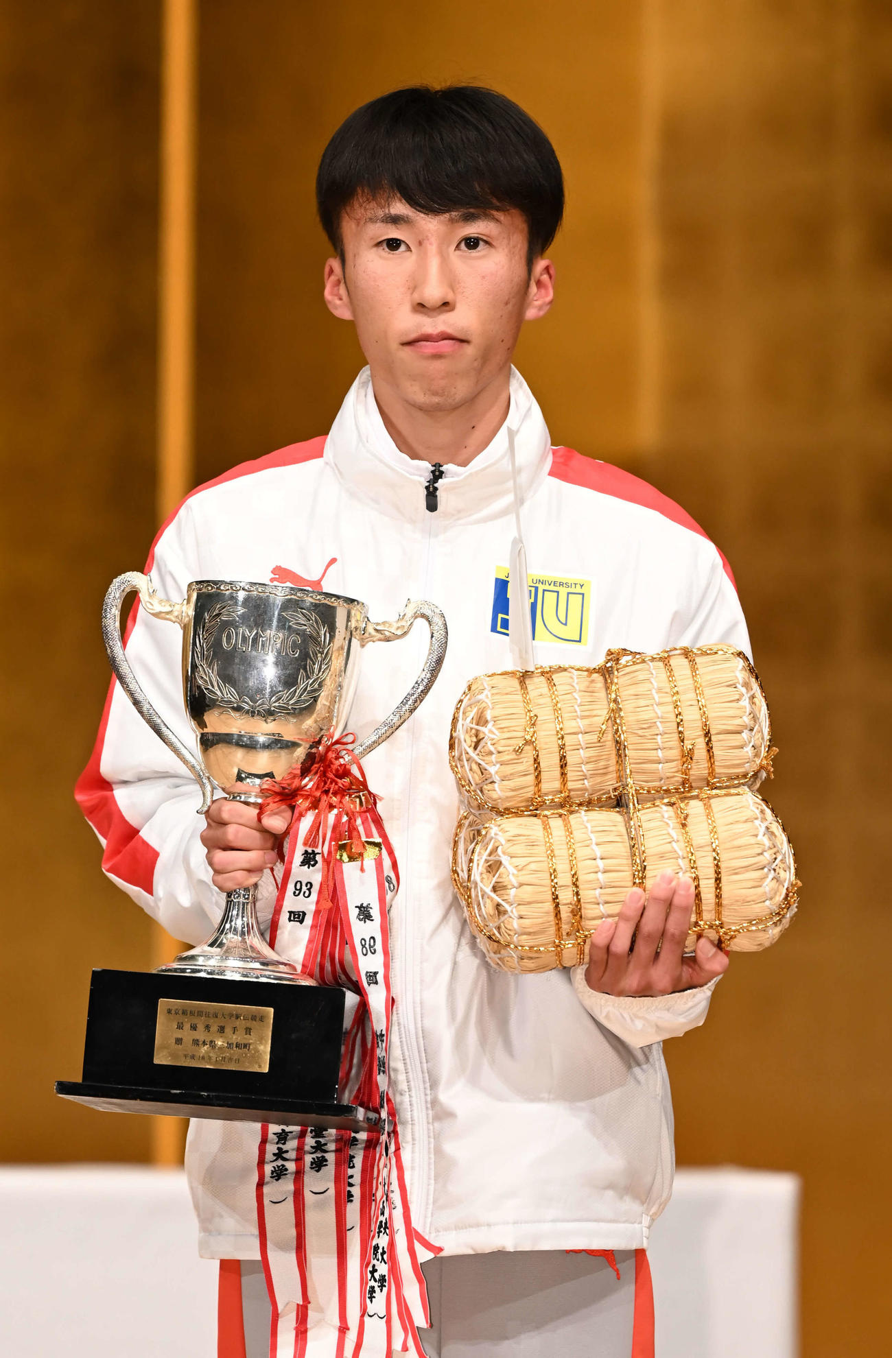 5区で区間新記録を樹立し、最優秀選手に選ばれた城西大・山本（代表撮影）