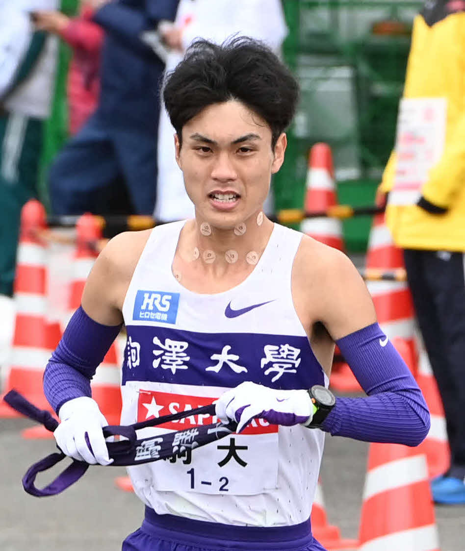 駒大の鈴木芽吹（2024年1月2日撮影）