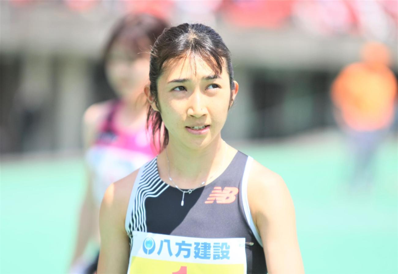 金栗記念選抜陸上中長距離大会　女子800メートルに出場した田中（撮影・藤塚大輔）