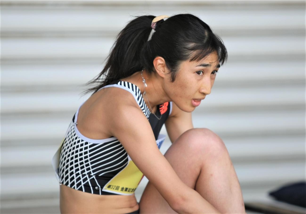 金栗記念選抜陸上中長距離大会　女子1500メートル2組で2位となった田中（撮影・藤塚大輔）
