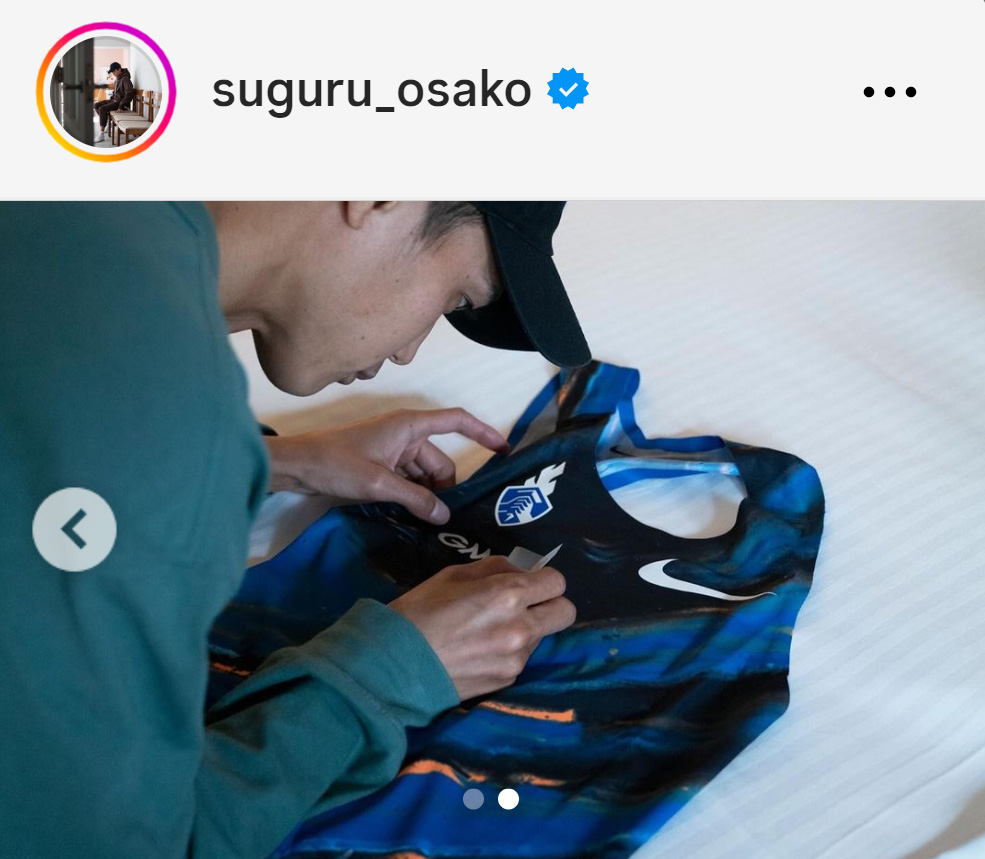 大迫傑のインスタグラムから
