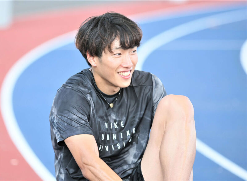 陸上男子110メートル障害の泉谷（2023年8月4日撮影）