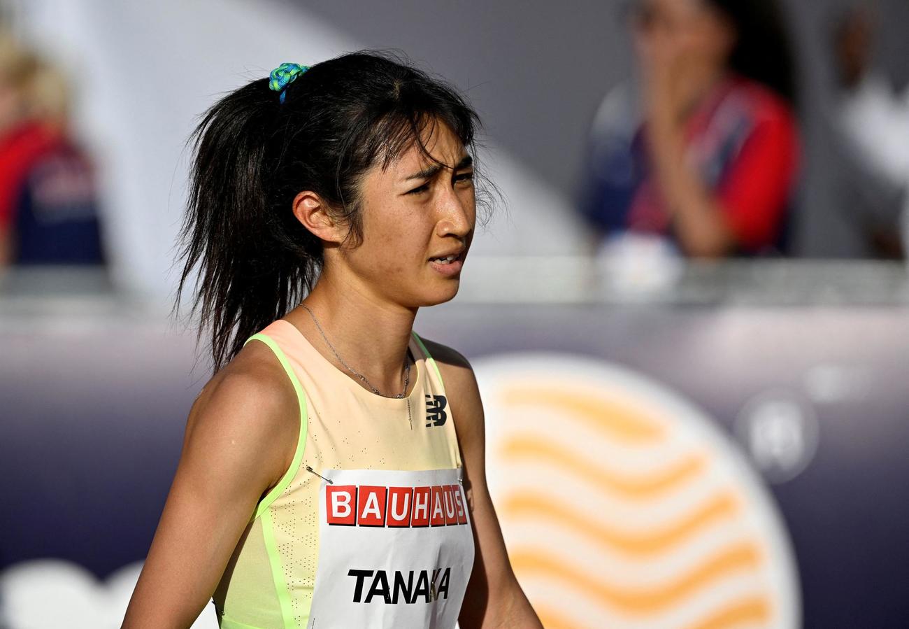 ダイヤモンドリーグ　女子1500メートルで9位の田中希実（ロイター）