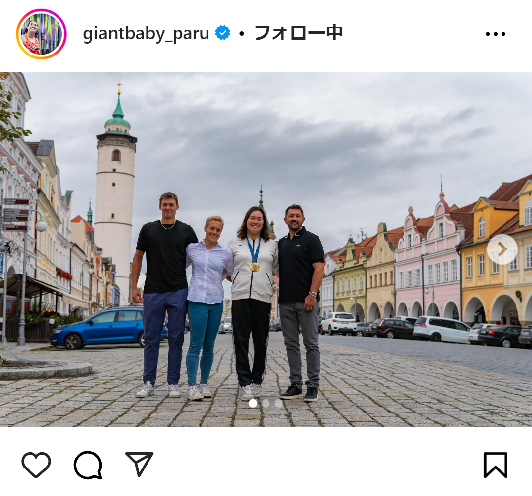 北口榛花のインスタグラムから
