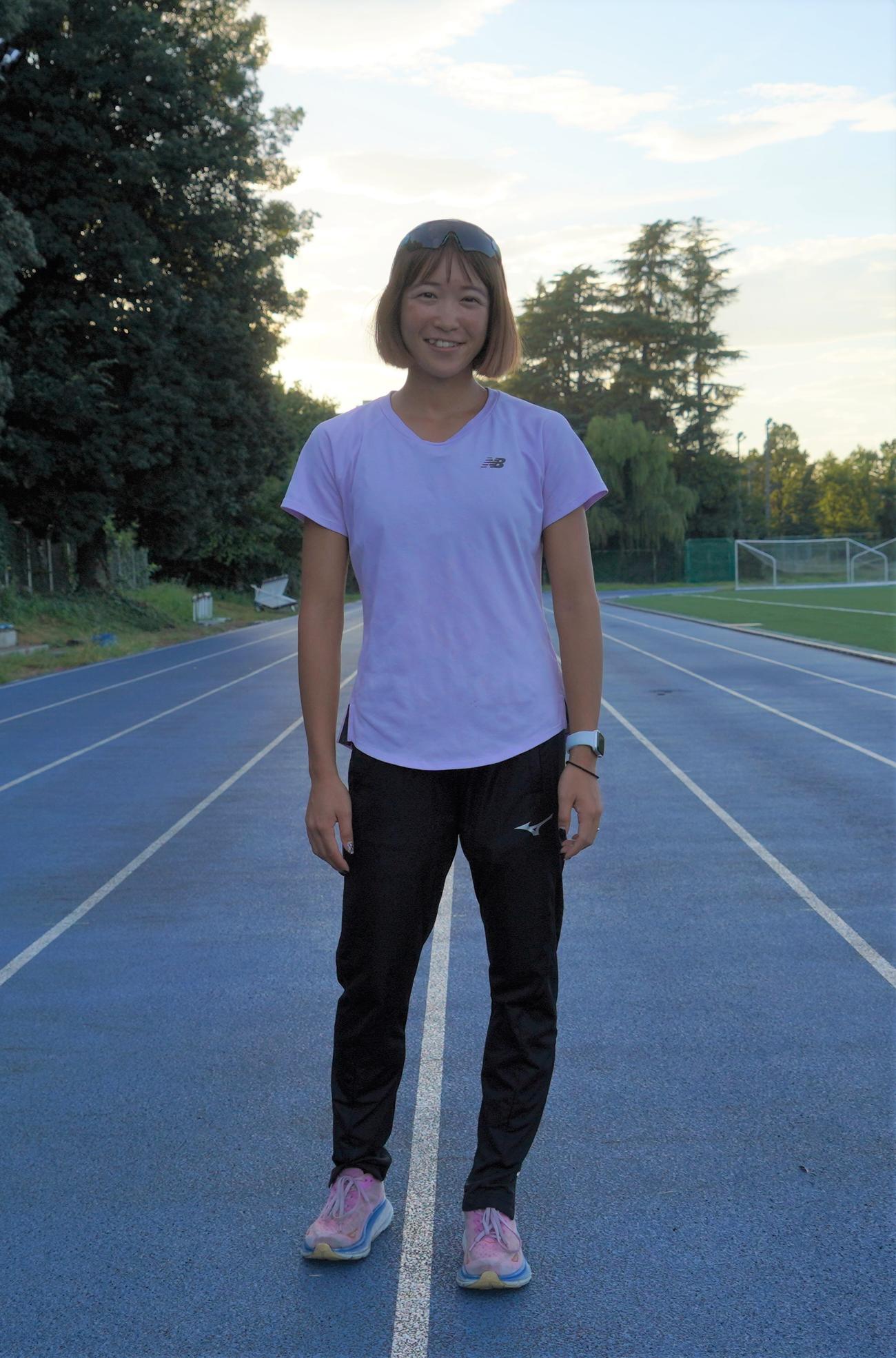 今季8年ぶりに自己ベストを更新した女子800メートルの山田はな（撮影・佐藤成）