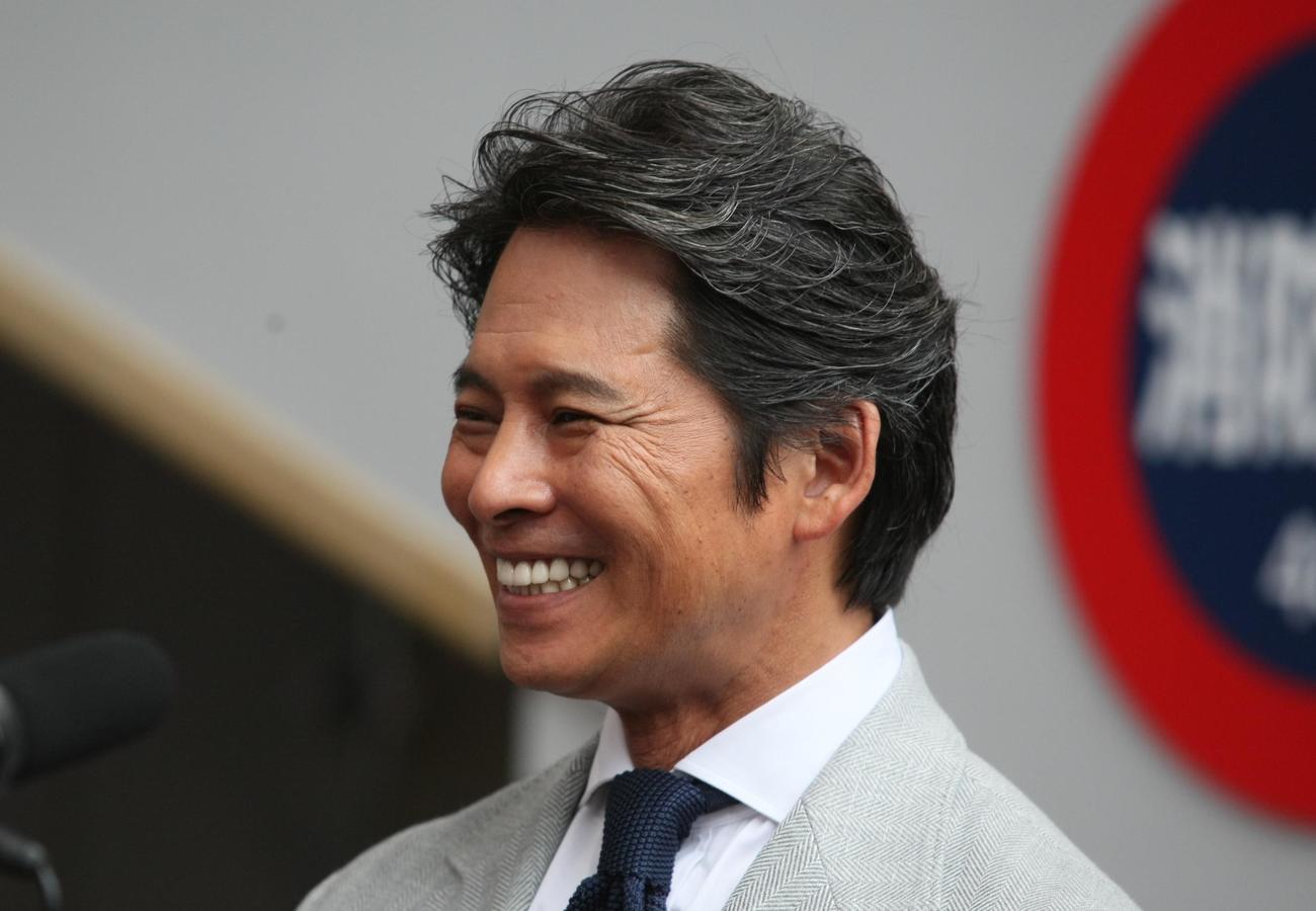 陸上の25年世界選手権のスペシャルアンバサダーに就任した織田裕二（撮影・藤塚大輔）