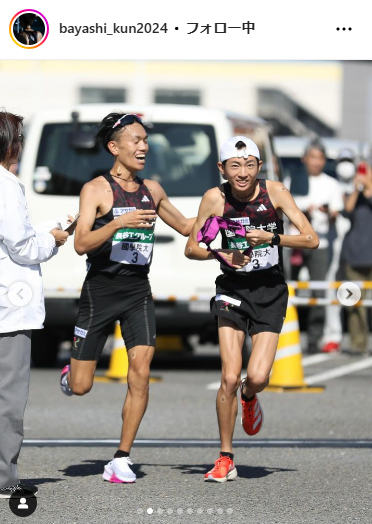 国学院大・平林清澄のインスタグラムから