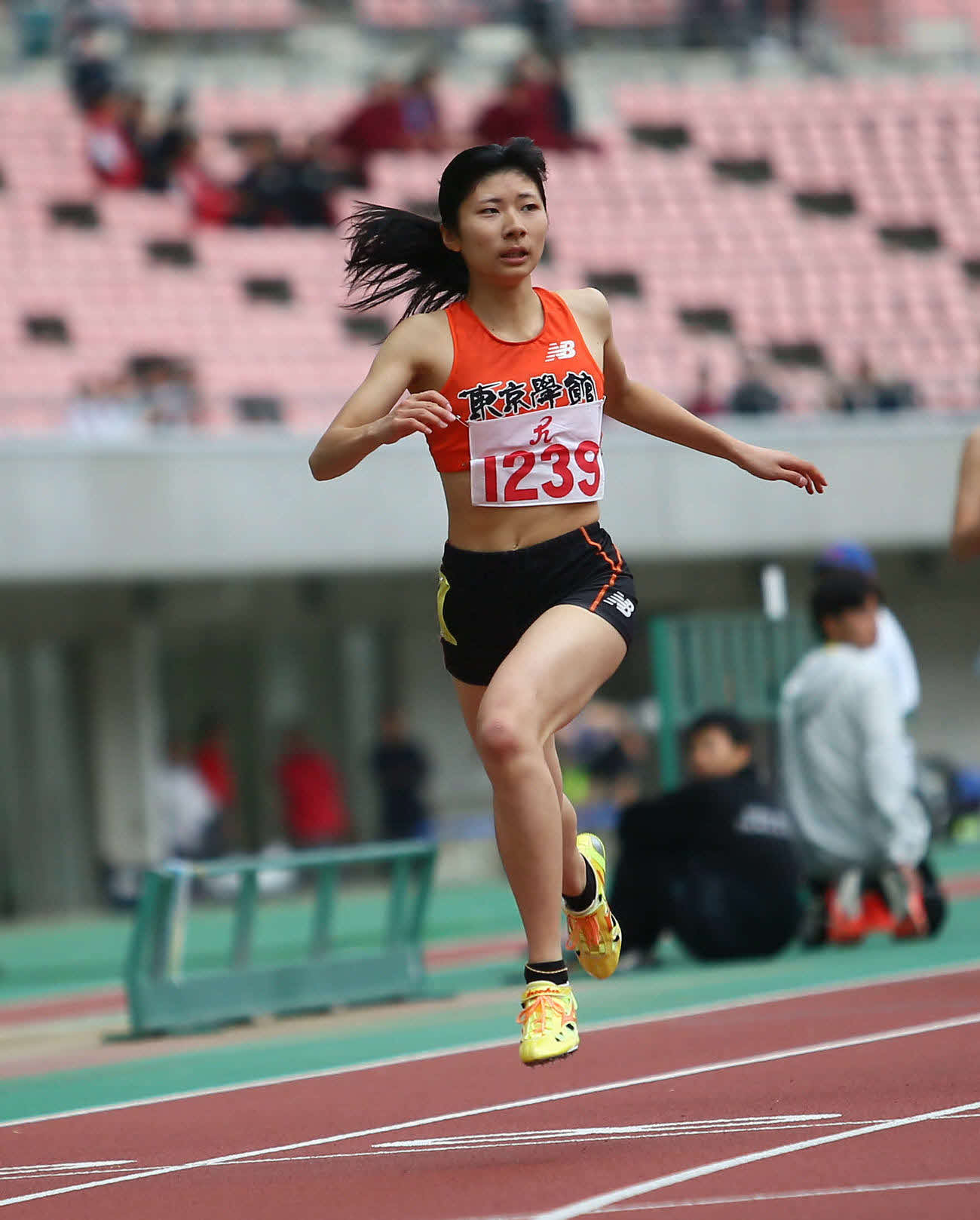 東京学館新潟・秋沢は5月の県高校総体で短距離女子3冠を獲得。200メートルは県高校新をマーク