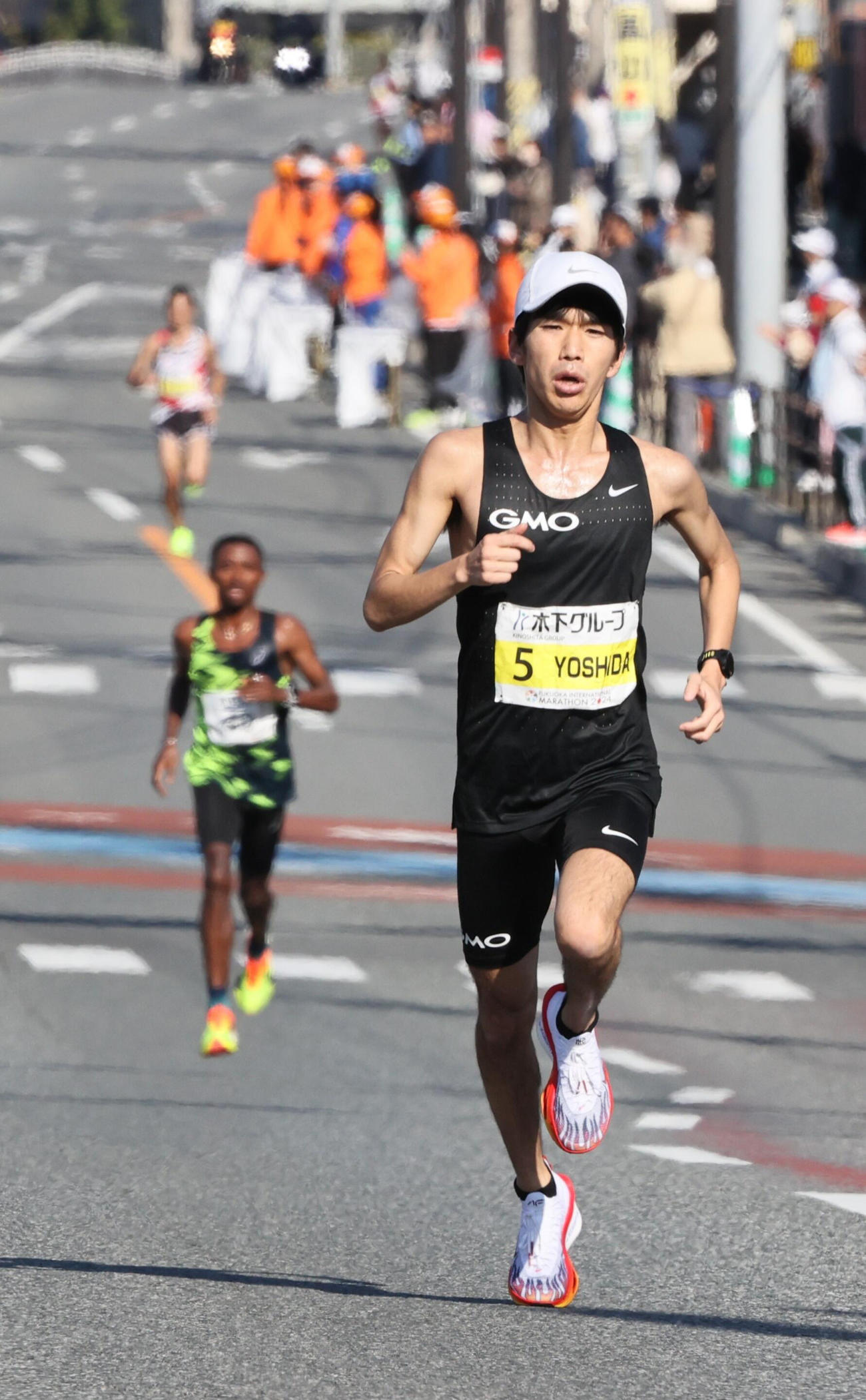 独走態勢に入る吉田（代表撮影）