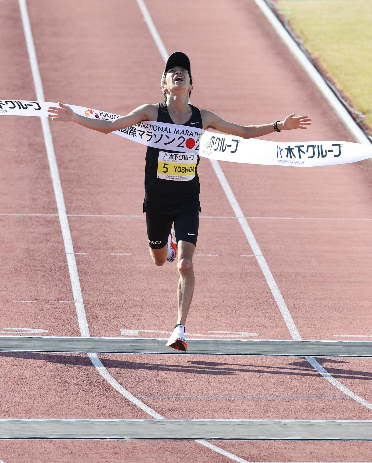 好タイムで優勝した吉田（撮影・梅根麻紀）