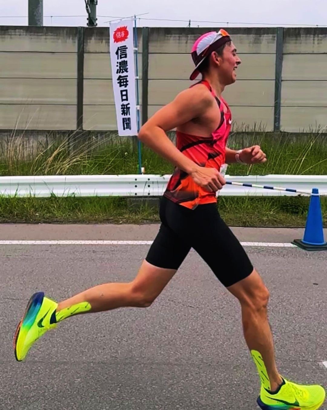 24年軽井沢マラソンに出場したハリー杉山（本人提供）