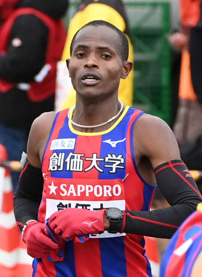 創価大スティーブン・ムチーニ（2024年1月撮影）
